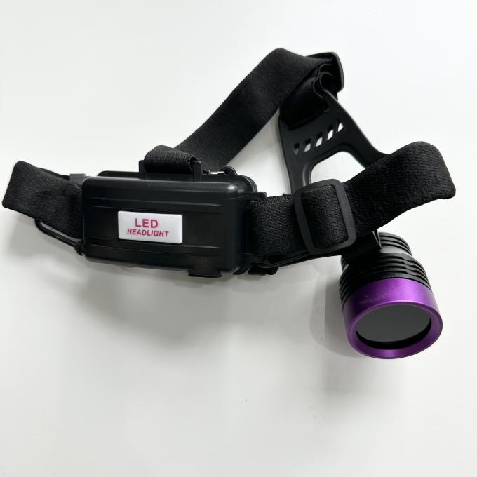 ফ্লুরোসেন্ট ম্যাগনেটিক পার্টিক্যাল ইউভি হেডল্যাম্প DG-3101S যার শিখর তরঙ্গদৈর্ঘ্য 365-370nm এবং 2pcs 18650 লিথিয়াম ব্যাটারি 4