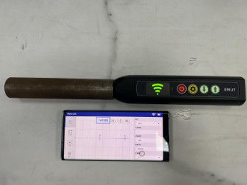 TG-14+ তাপমাত্রা ক্ষতিপূরণকারী প্রবেশযোগ্য আবরণ ইলেক্ট্রোম্যাগনেটিক আলট্রাসনিক পুরুত্ব পরিমাপক