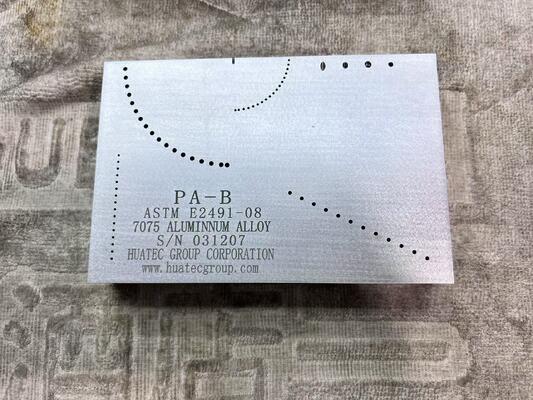 ASTM E2491 পর্যায়ক্রমিক অ্যারে টাইপ বি ব্লক ক্রমাঙ্কন ব্লক - এনডিটি পরিষেবা