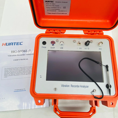HG-S936L-1 পোর্টেবল কম্পন ডেটা রেকর্ডার 1Hz-200Hz একক চ্যানেল কম্পন টেস্টিং ডিভাইস