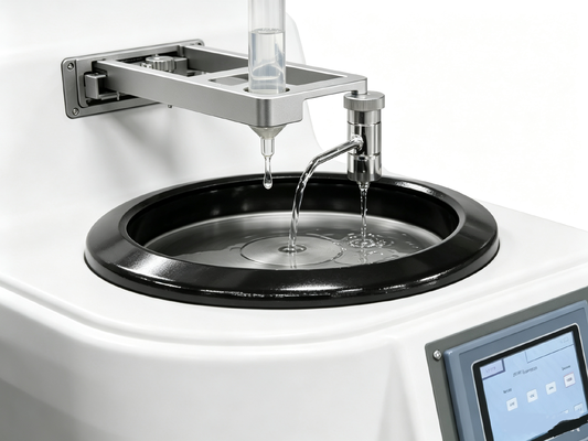 HPA-1SE সিঙ্গল ডিস্ক মেটালোগ্রাফিক গ্রাইন্ডিং পোলিশিং মেশিন 1KW মোটর 5-1500RPM টাচ স্ক্রিন ধাতু নমুনা পোলিশার