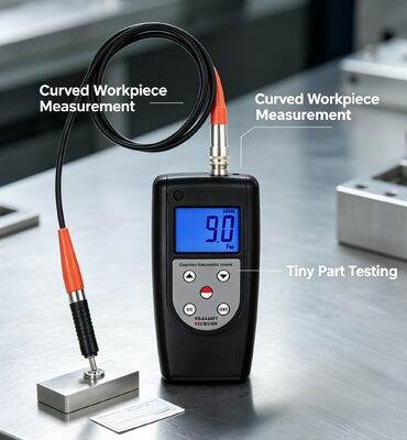TG‑2200CF Portable Coating Thickness Gauge 0.1μm Resolution Single Continuous Measurement Galvanized Paint Enamel Tester