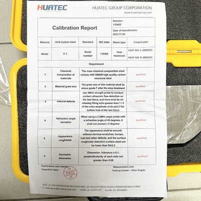 IIW V-1 CS SS AL উপাদান UT ক্যালিব্রেশন ব্লক NDT যন্ত্রপাতি