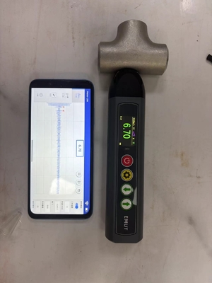 TG-14+ A স্ক্যান B স্ক্যান APP মোড EMAT রঙিন LCD সহ ইলেক্ট্রোম্যাগনেটিক অতিস্বনক বেধ পরিমাপকারী