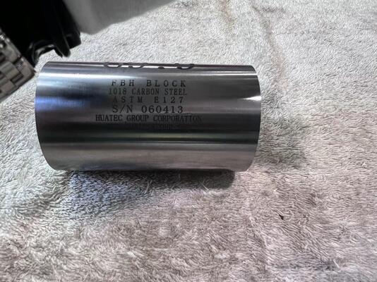 ১০টি ফ্ল্যাট-বোড হোল ক্যালিব্রেশন ব্লকের দূরত্ব এবং এলাকা ব্যাপ্তি সেট