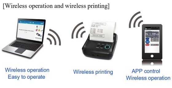 এসআরটি-৬৬১০ রঙিন এলসিডি ১৩ পরামিতি ওয়্যারলেস সিঙ্ক্রোনিক মোবাইল ফোন অ্যাপ পৃষ্ঠের রুক্ষতা মিটার