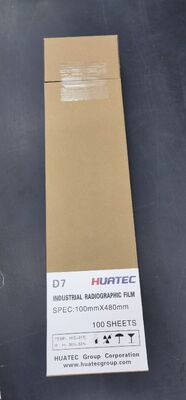 HUATEC D7 ইন্ডাস্ট্রিয়াল রেডিওগ্রাফিক ফিল্ম 100mmX480mm 100sheets প্রতি ব্যাগ